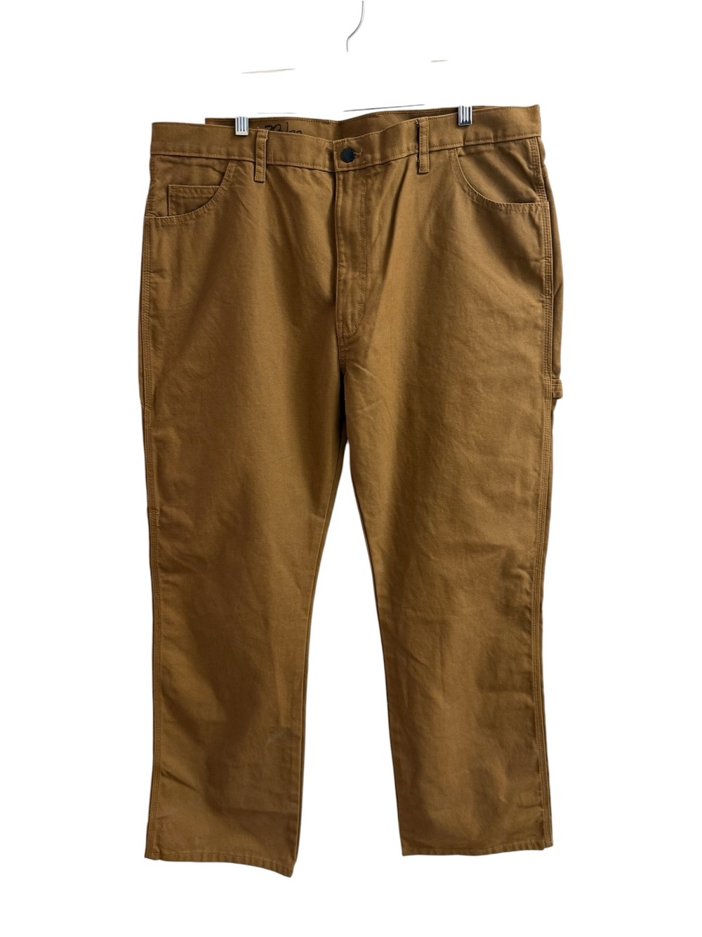 Dickies Men 38 X 32 Relaxed Heavyweight Duck Carpenter Pants Jeans Rinsed Brown